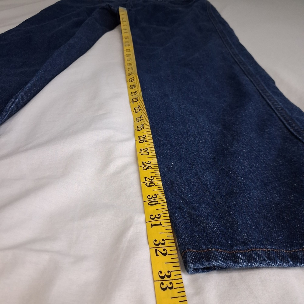 Rocky Mountain Clothing Co Rockies Jeans High Rise Western Dark Wash 32 Long VTG - Picture 3 of 14